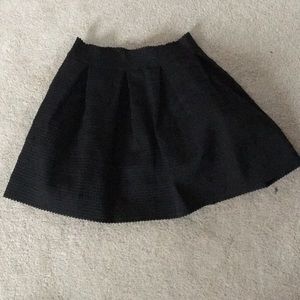 Black pleated skirt